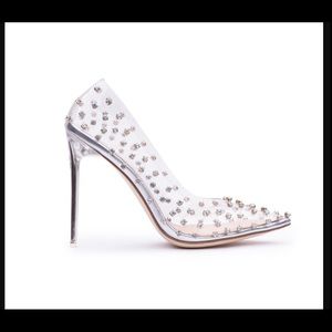 Jennifer Le Glacier Glass Slipper Size 39 Worn twice !